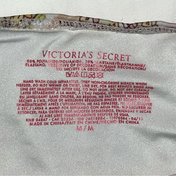 Victoria's Secret paisley print string bikini swim bottoms tassel ties Medium - Picture 2 of 5